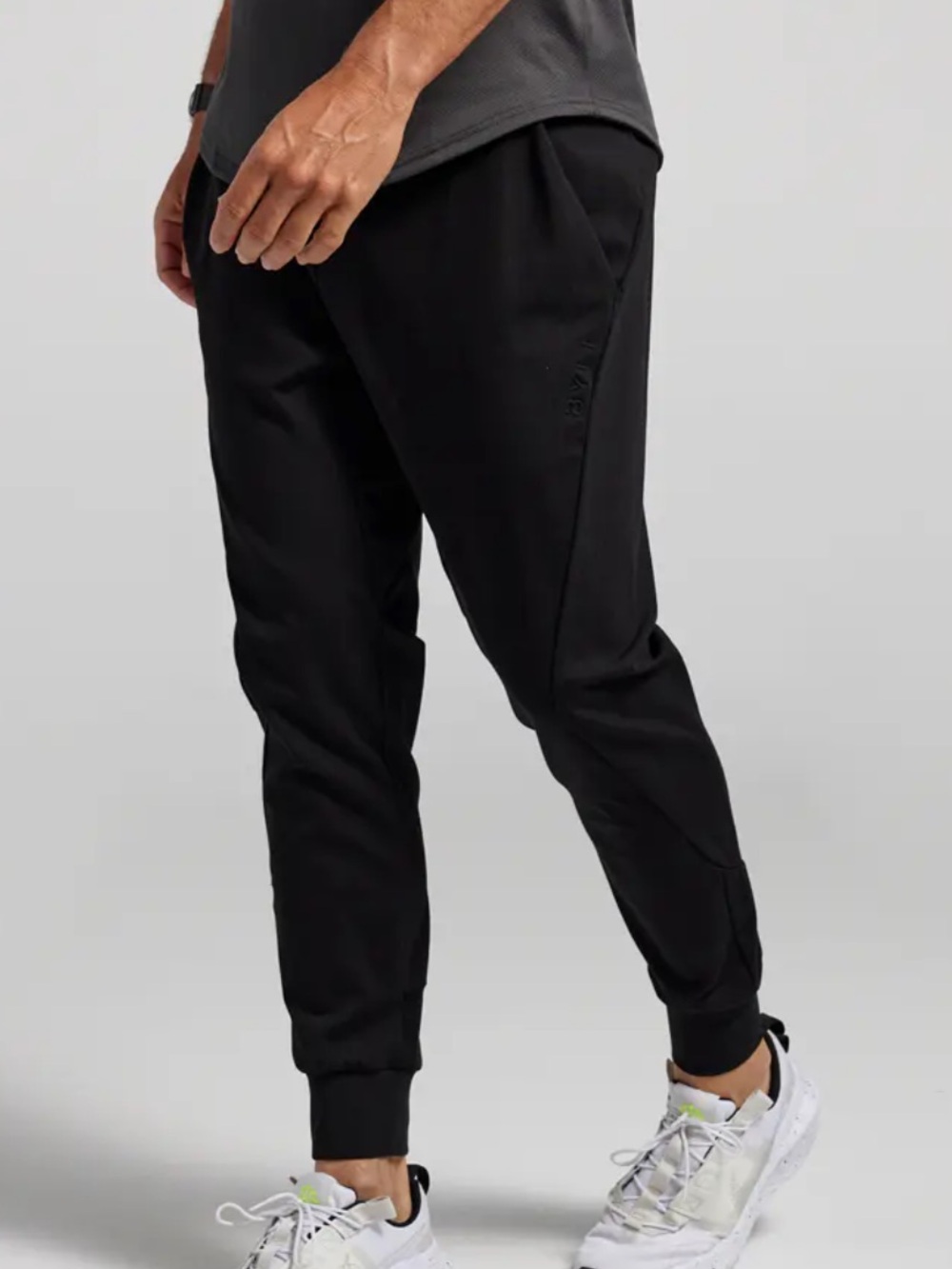 BYLT Basics Active Jogger Mens Medium Black Elastic Waist Stretch Tapered NWOT